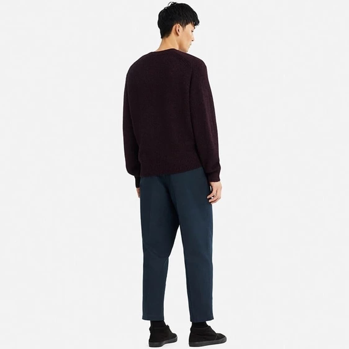 유니클로U 크루넥 니트 (네이비) 상품이미지10