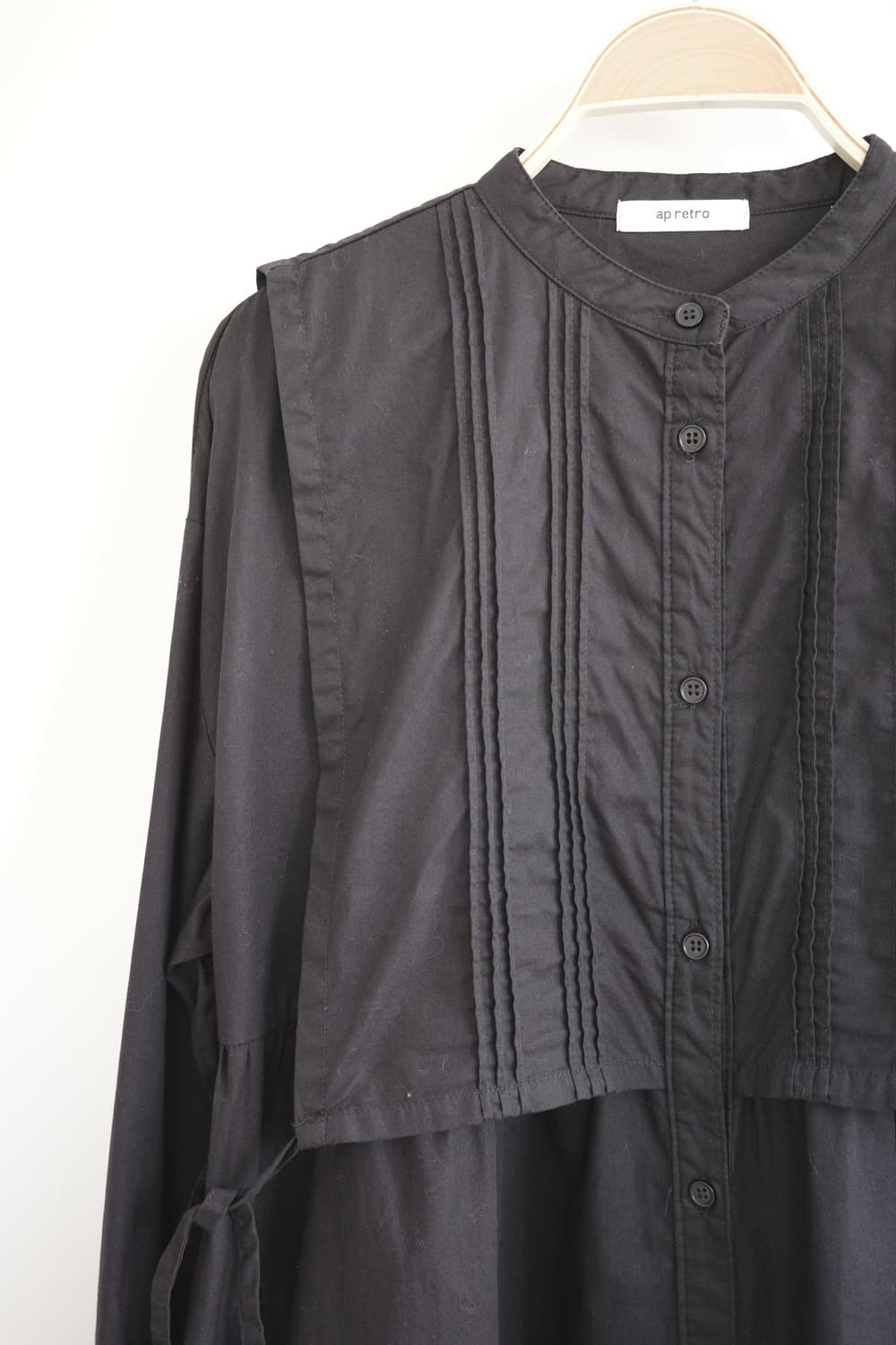 일본 빈티지 블랙 셔츠형 롱 원피스 상품이미지6