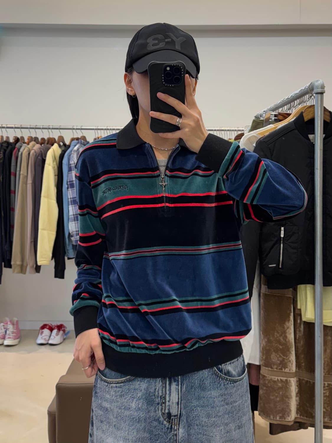 퍼킹어썸 벨루어 하프집업 상품이미지5