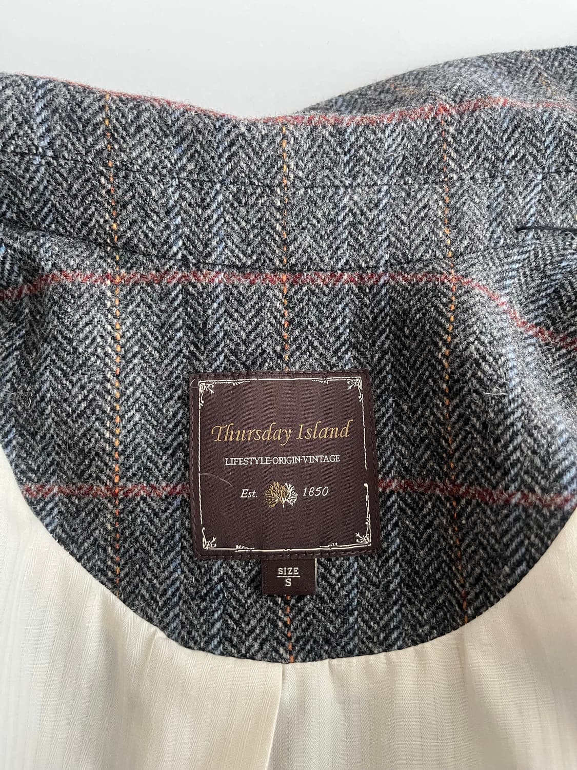 S) 써스데이아일랜드 루즈핏 울 자켓 상품이미지5