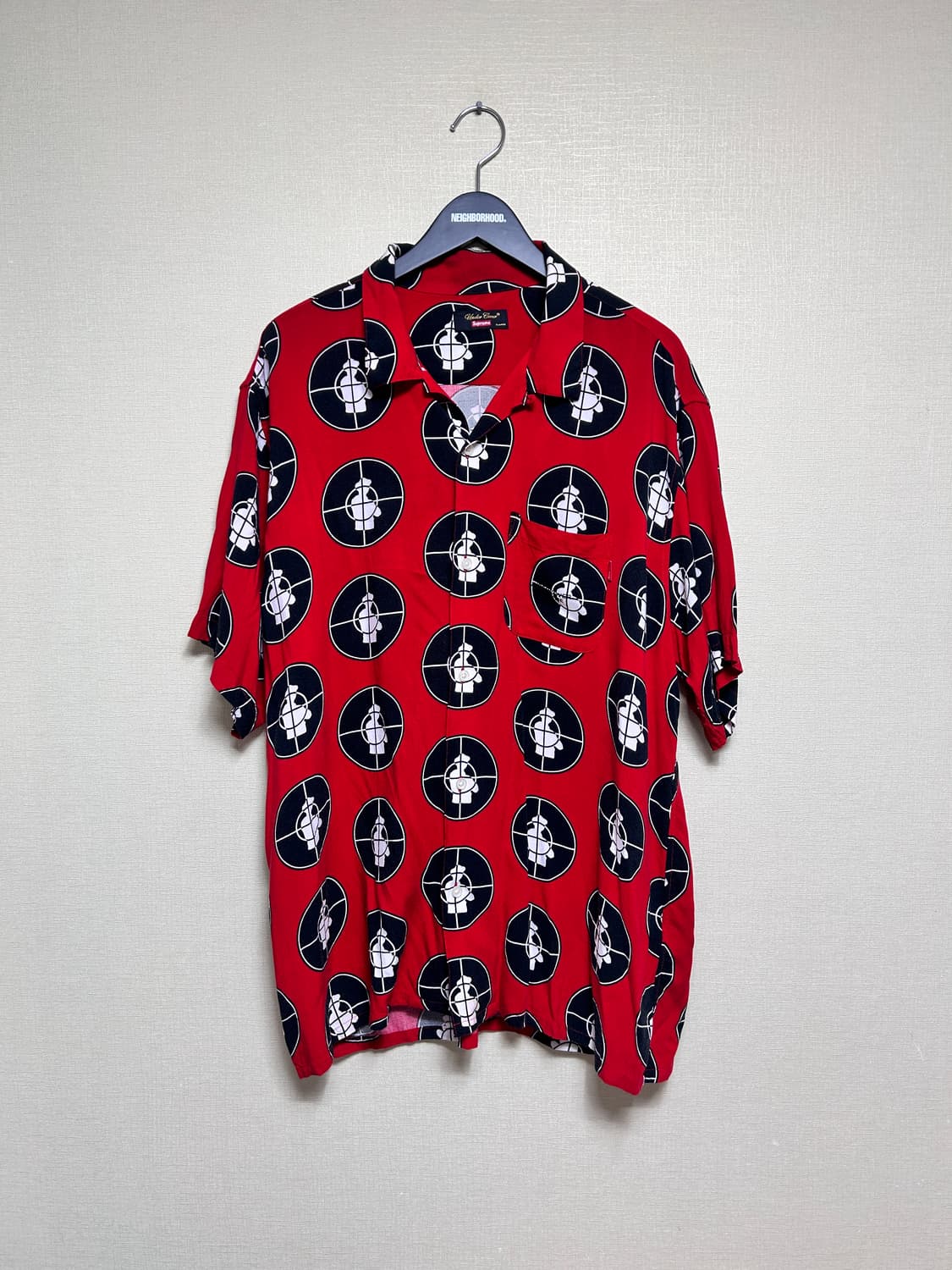 [XL] 슈프림 언더커버 퍼블릭 에너미 레이온 셔츠 레드 상품이미지1