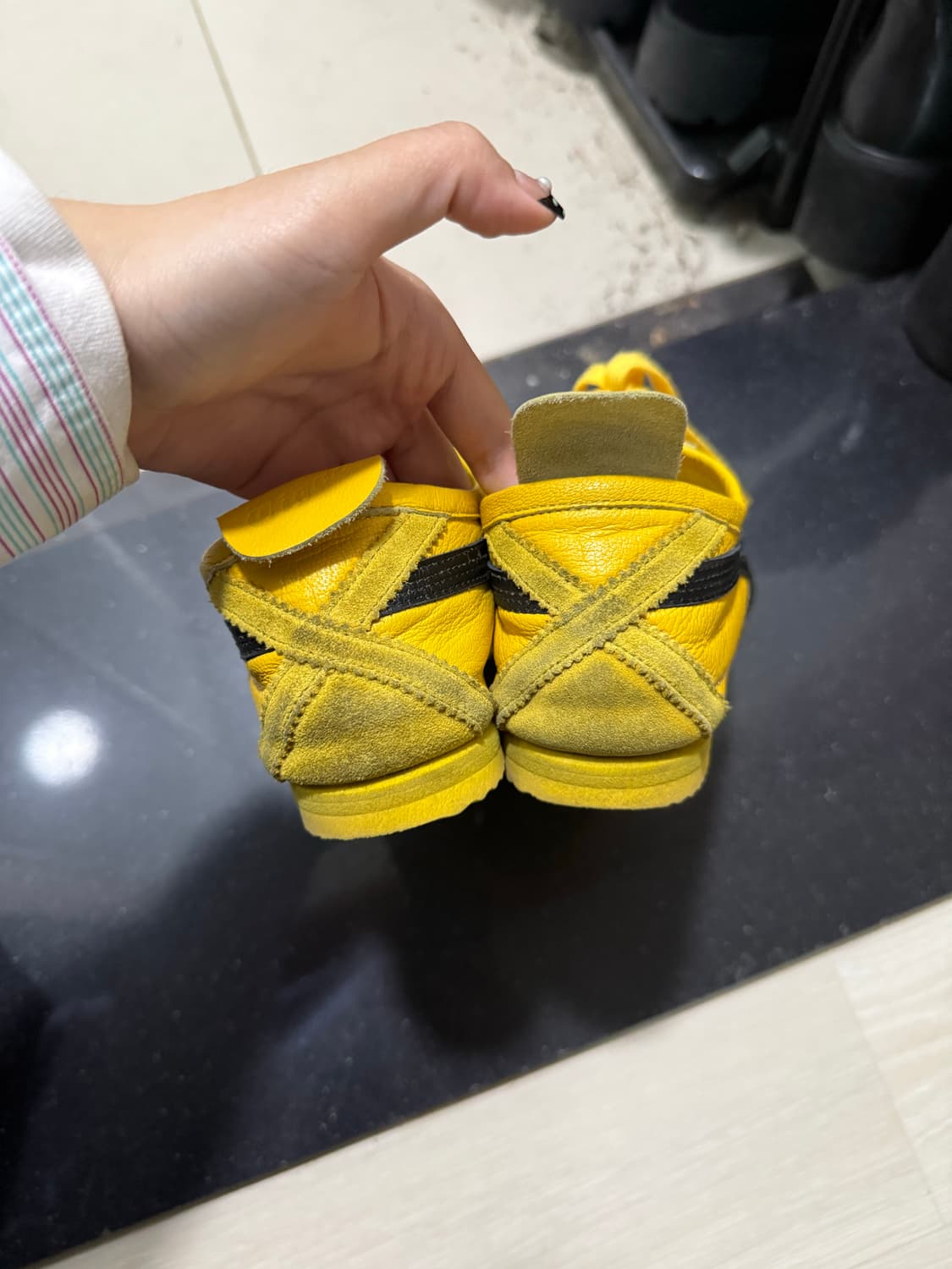 오니츠카 타이거 멕시코66 디럭스 닛폰메이드 옐로우블랙 230 상품이미지2