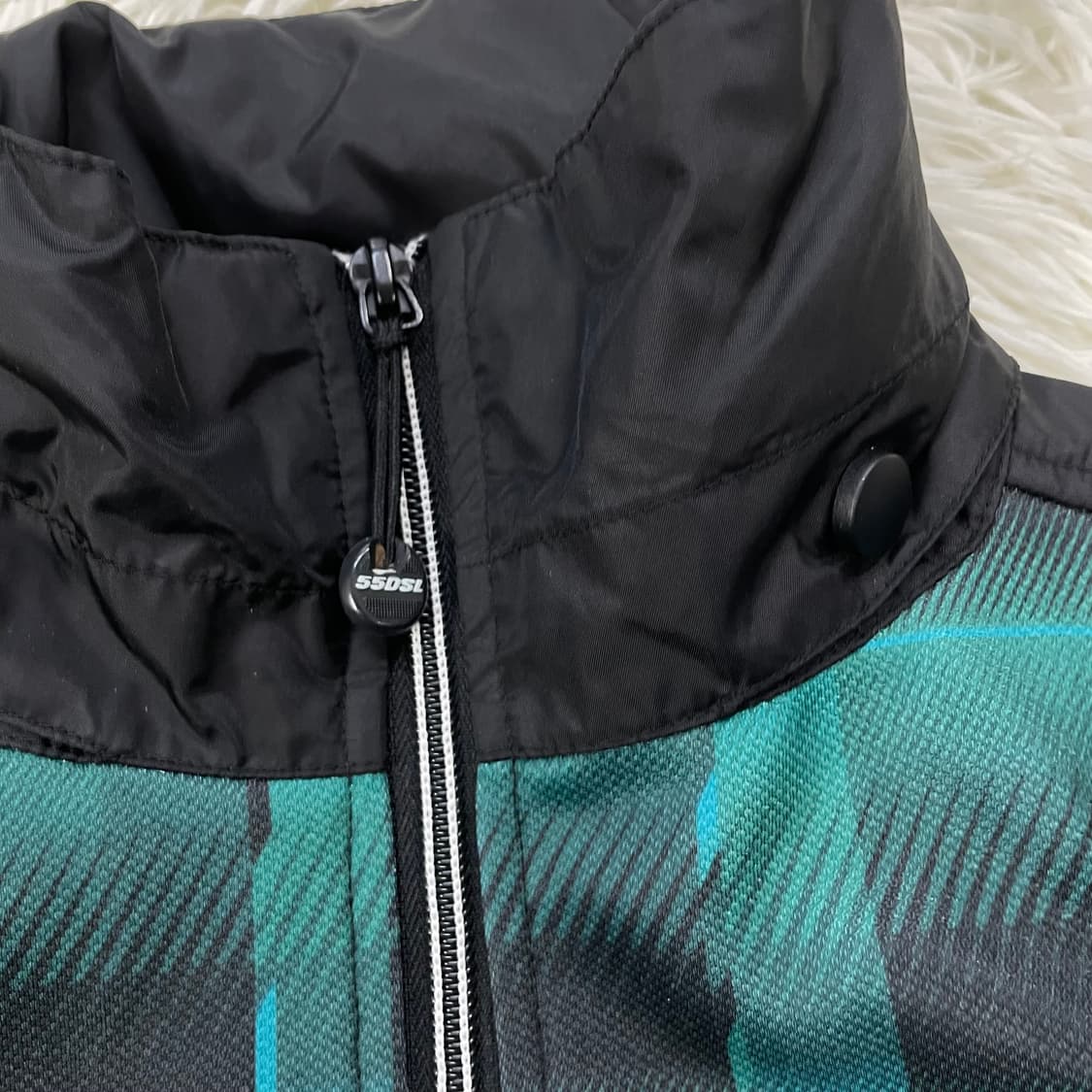 디젤 Diesel 55DSL 그린 타탄 체크 자켓 상품이미지5