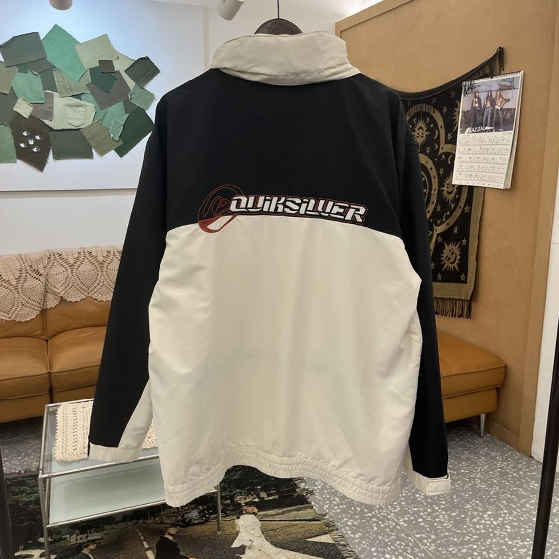 퀵실버 캐주얼 빈티지 보딩 오버핏 바람막이 자켓 XL C12377 상품이미지4
