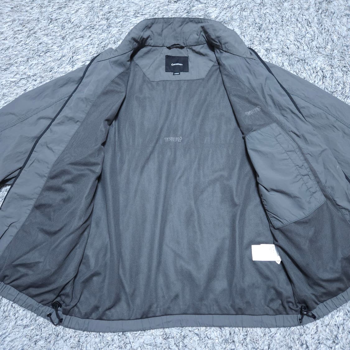 커버낫) L 남자 차콜 트랙자켓 바람막이점퍼 / 왕눈이샵 상품이미지8