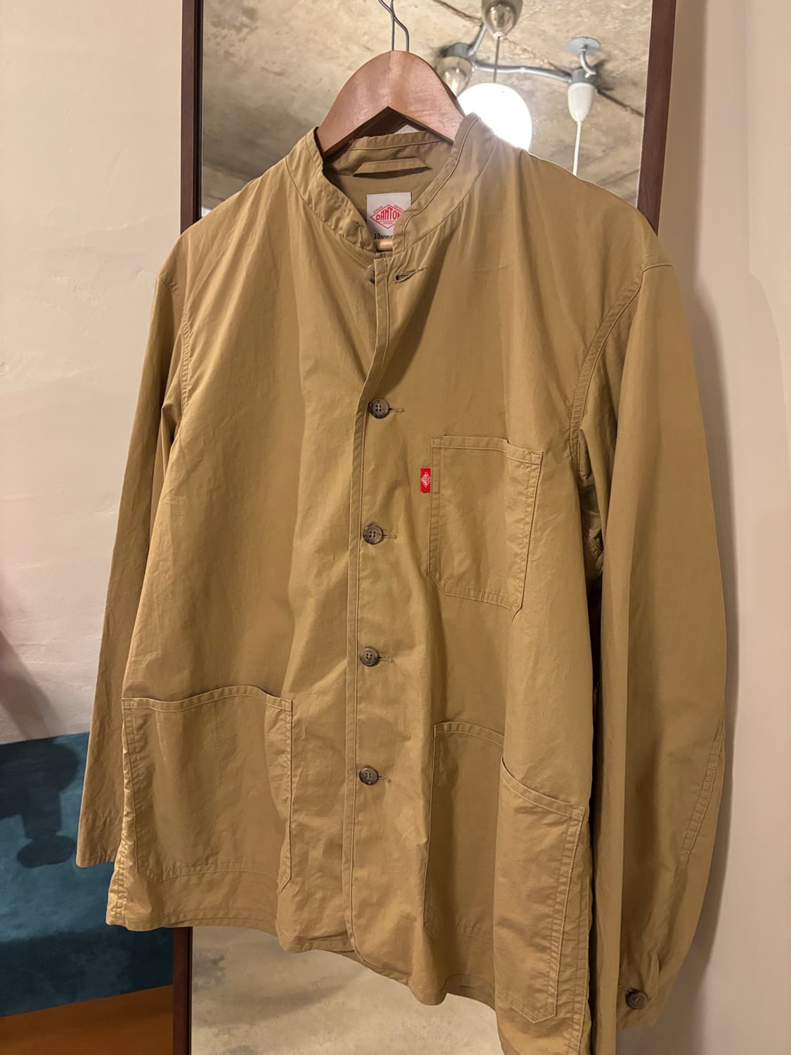 단톤 코튼 웨더 스탠드 업 칼라 커버올 자켓 상품이미지4