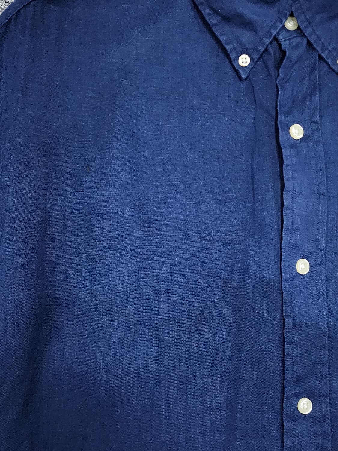 폴로 랄프로렌 클래식핏 린넨 네이비 셔츠 XXL 상품이미지5