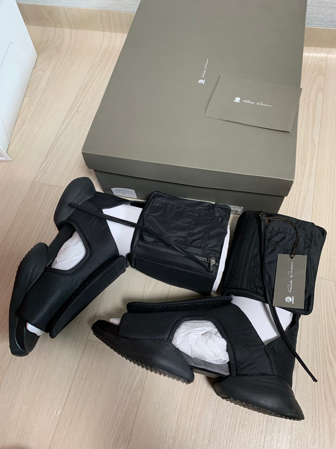 릭오웬스x아디다스 16SS 카고샌달 하이 EU44.5 상품이미지5