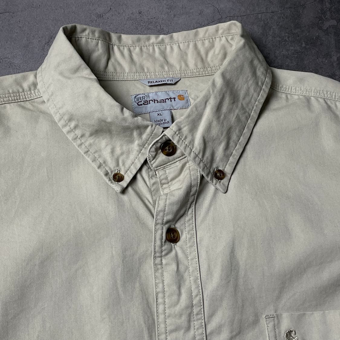 CARHARTT 칼하트 빈티지 아이보리 코튼 워크 셔츠 A00834 상품이미지2