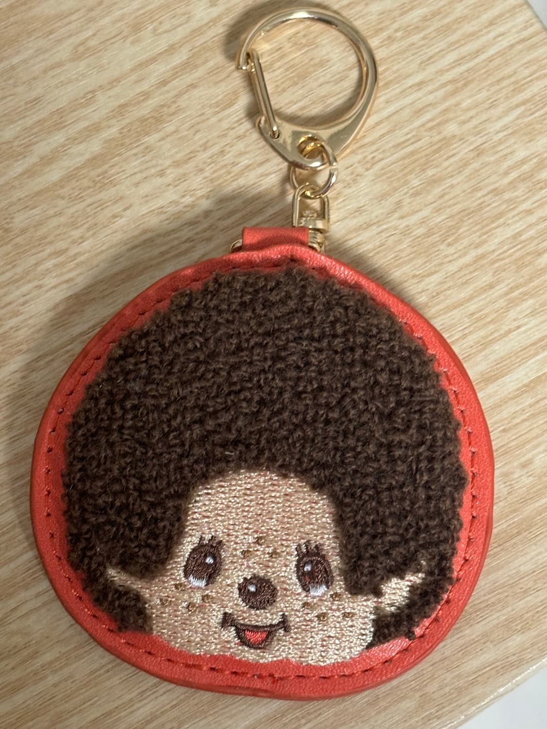 몬치치 사가라 인조가죽 레드 자수 키홀더 상품이미지2