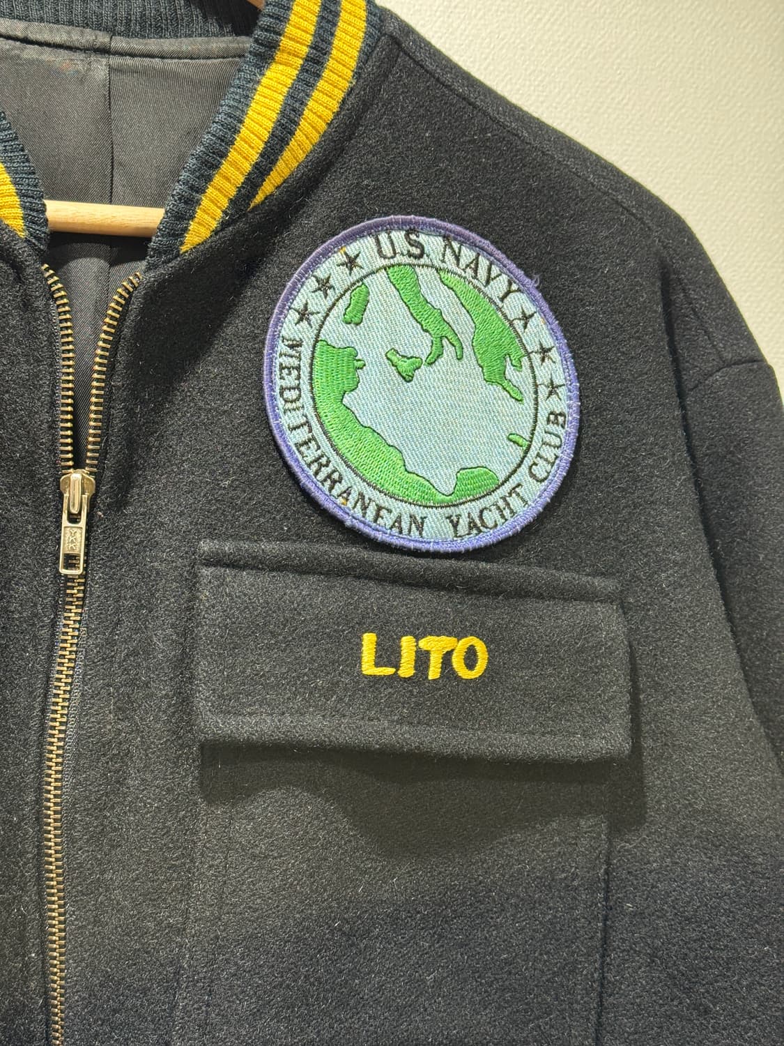 80s USN 수베니어 울 자켓 상품이미지3