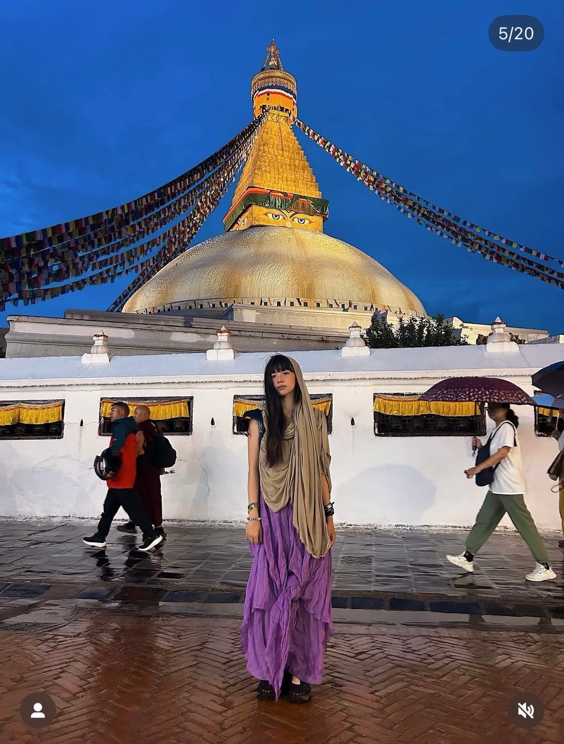 투머치택스 바디 숄 베이지 색상 (새제품) 나야와시 숄 상품이미지6