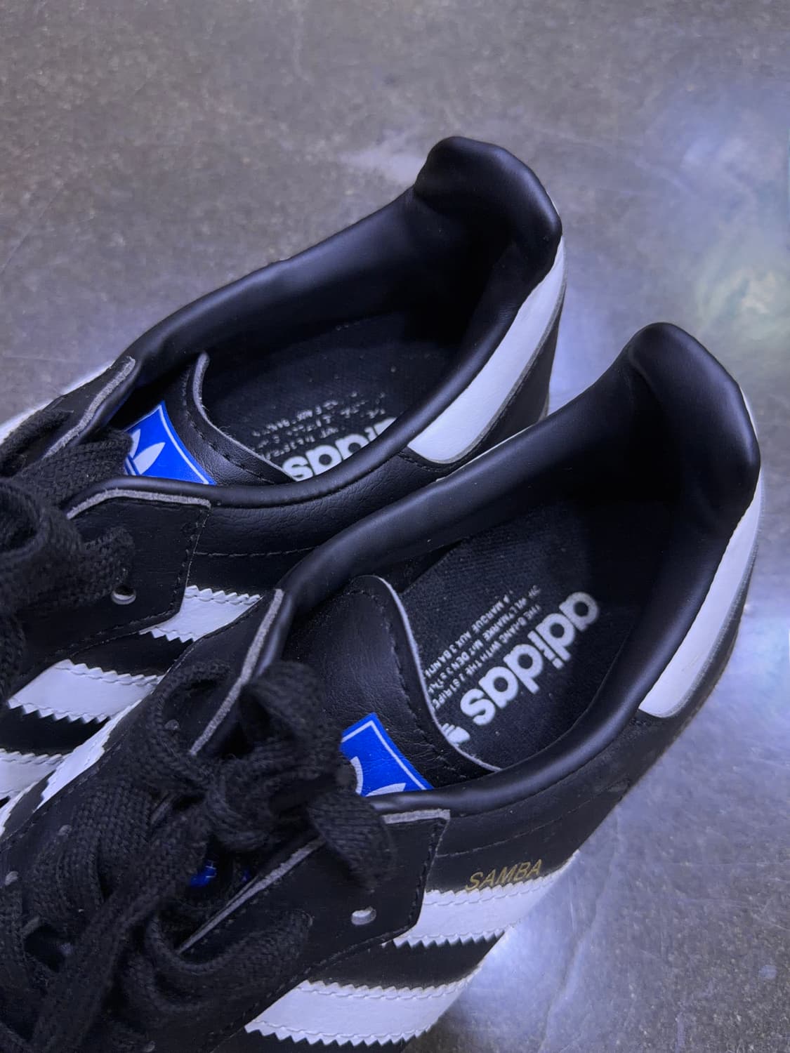 아디다스 OG 삼바 스니커즈 블랙 화이트 검 265 상품이미지5