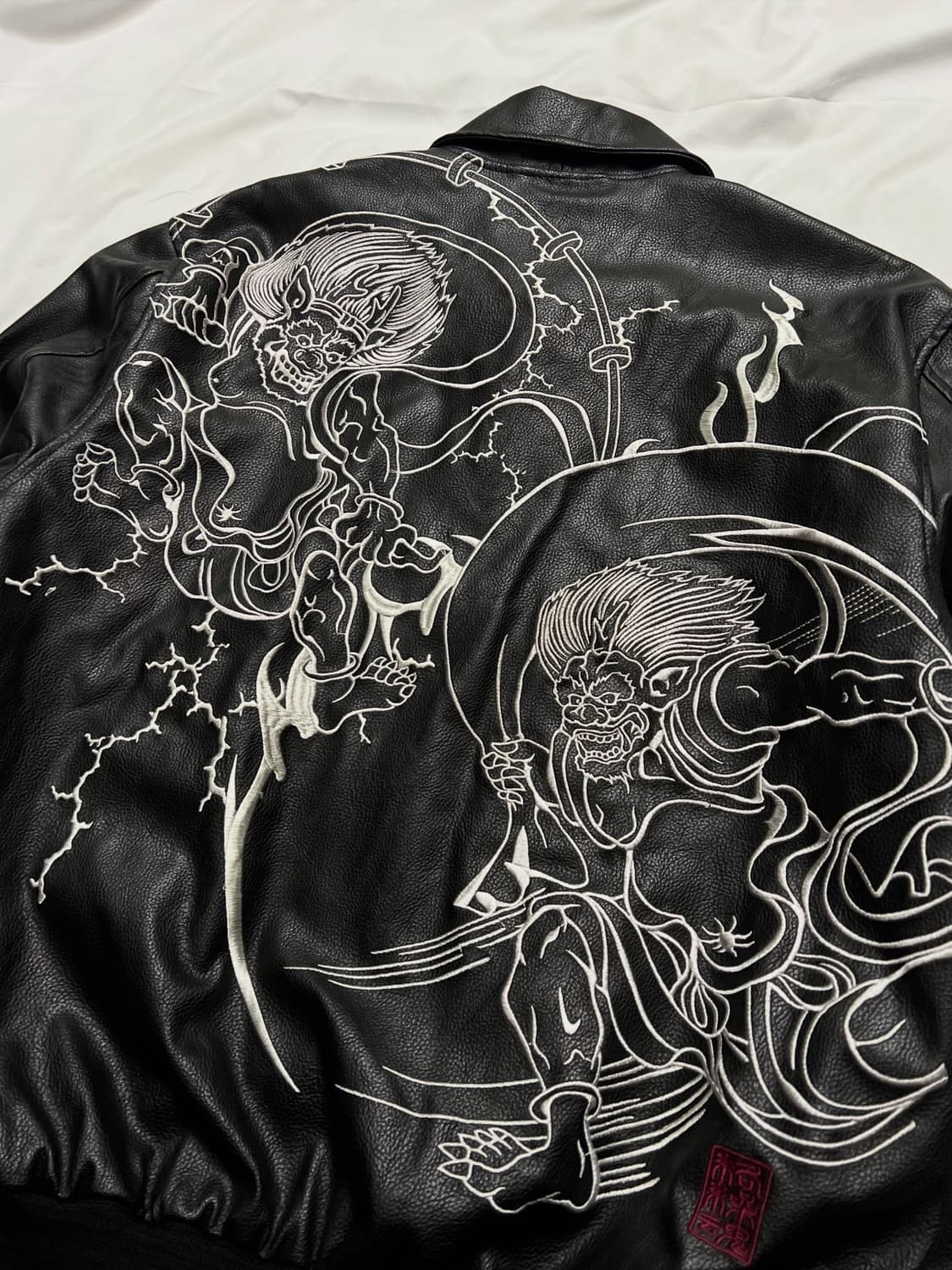 카라쿠리 타마시 스카쟌 가죽자켓 상품이미지9