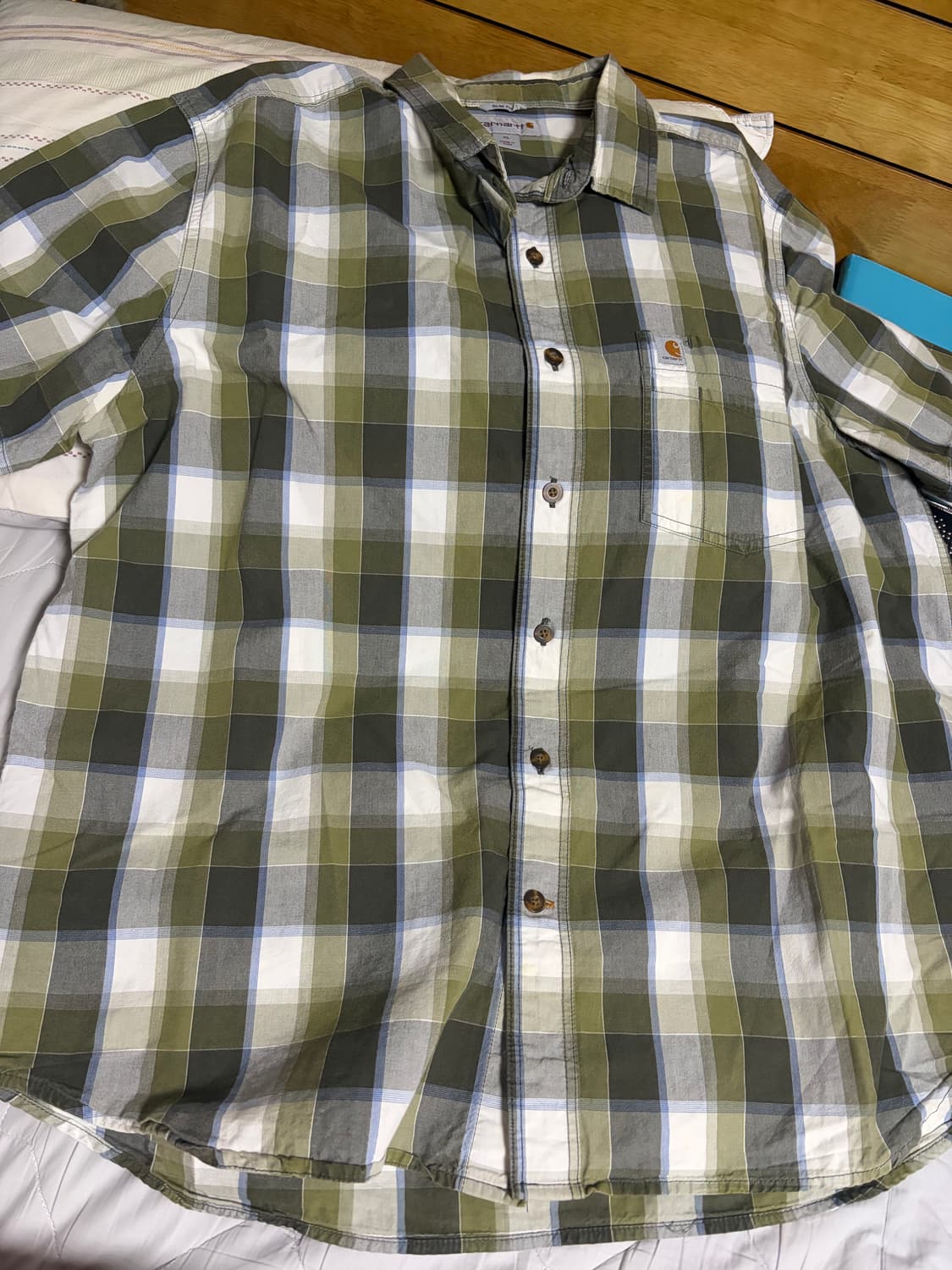 칼하트 체크 셔츠 반팔 상품이미지1