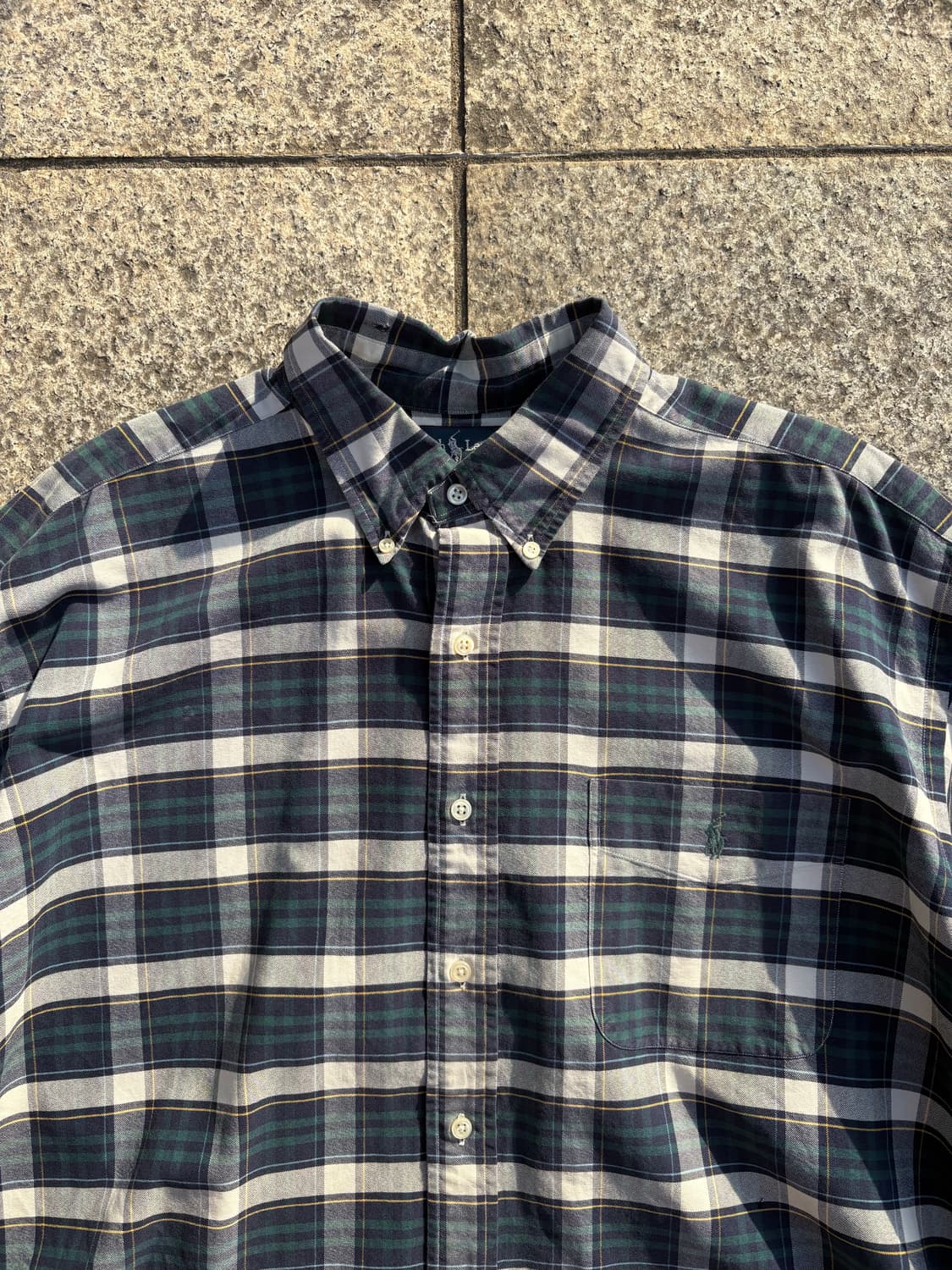 90s 폴로 빅셔츠 체크셔츠 상품이미지2