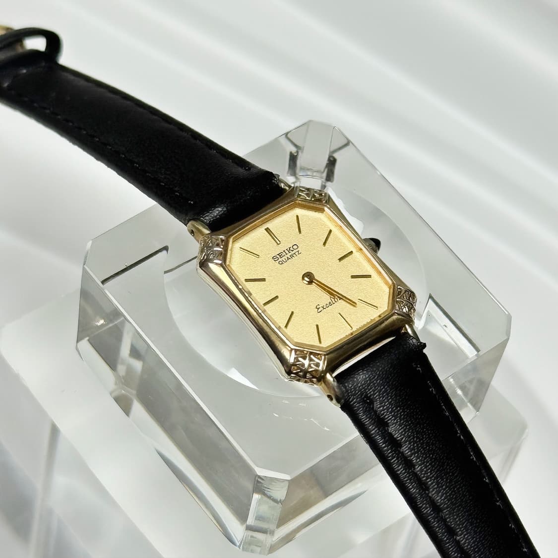 80's90's 빈티지 세이코 엑셀린 엔틱 탱크 시계 상품이미지6
