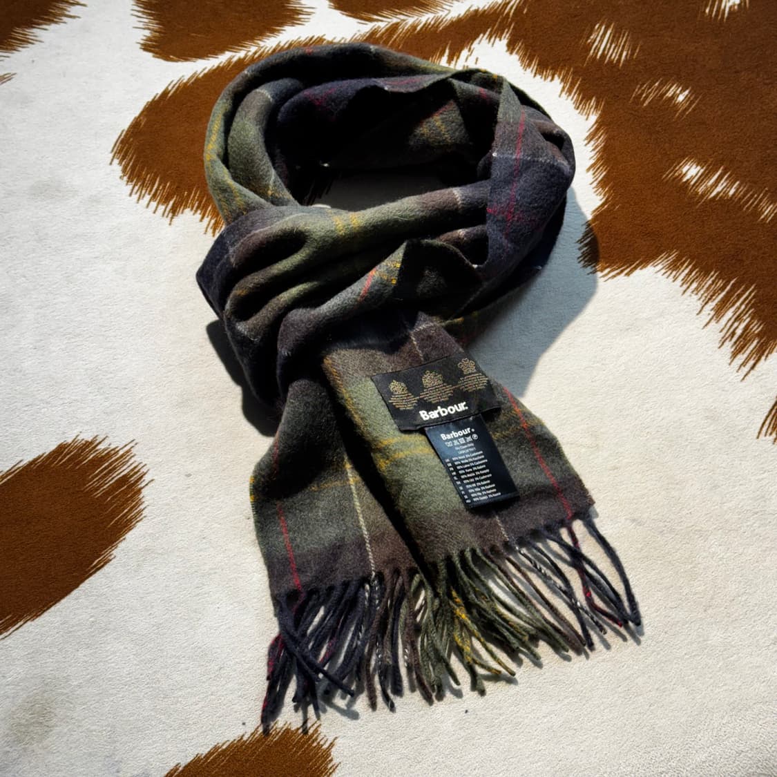 바버 캐시미어 머플러 타탄체크 (OS) 스카프 상품이미지1