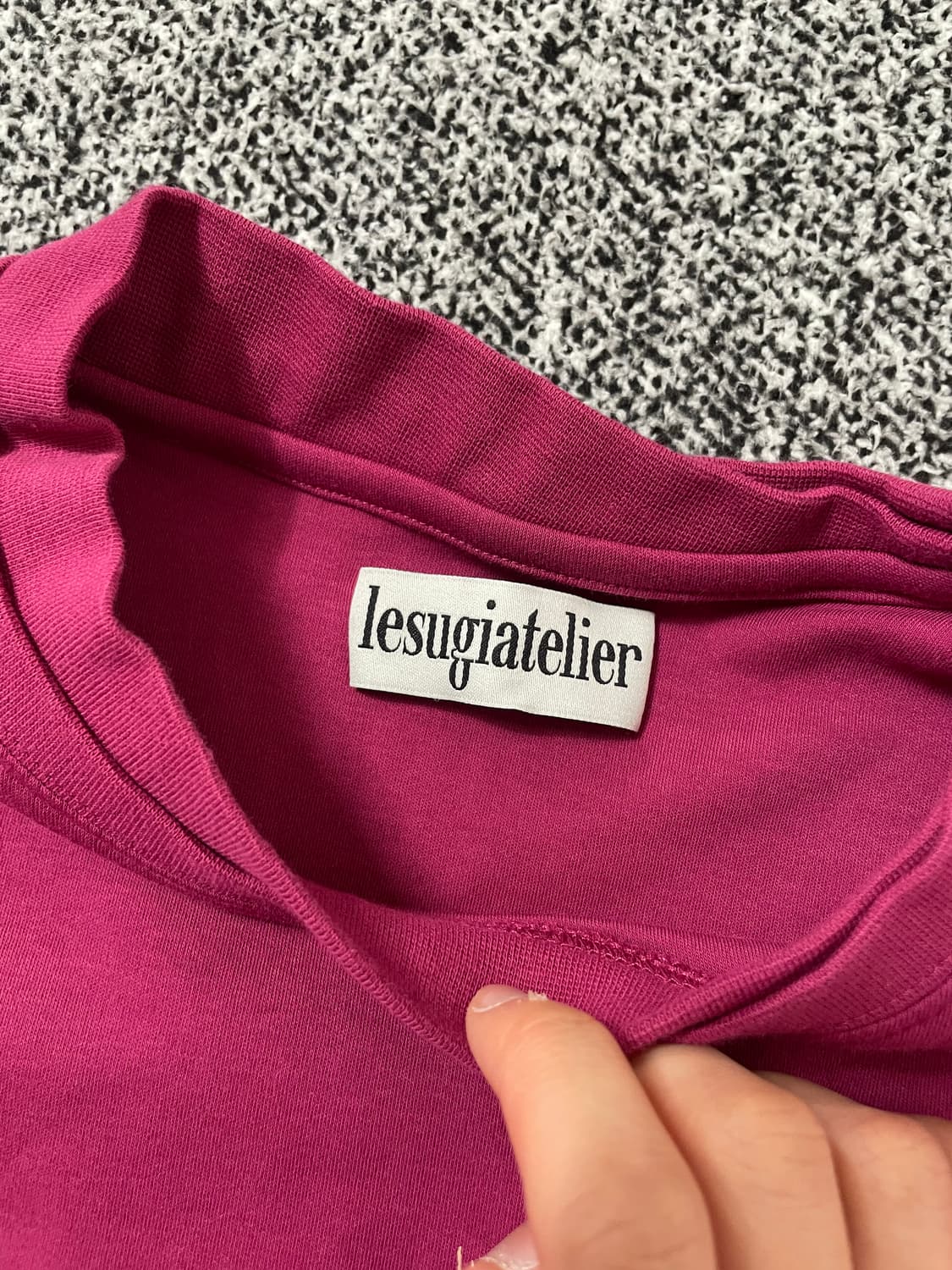 빈티지9. 르수기아뜰리에 레이어드 롱슬리브 긴팔티셔츠 핑크 상품이미지3