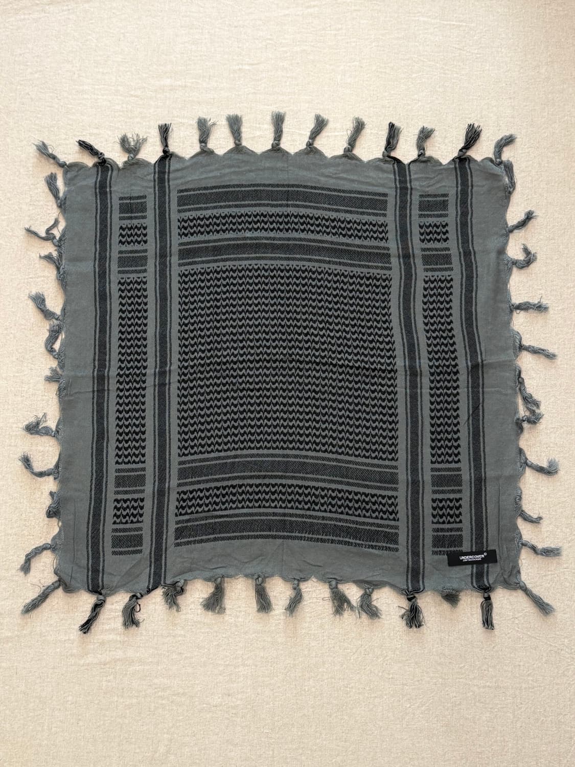 언더커버 웨이브 프린지 스카프 상품이미지2