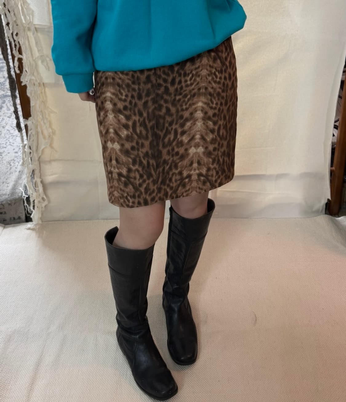 livre claire 레오파드 스커트 상품이미지1
