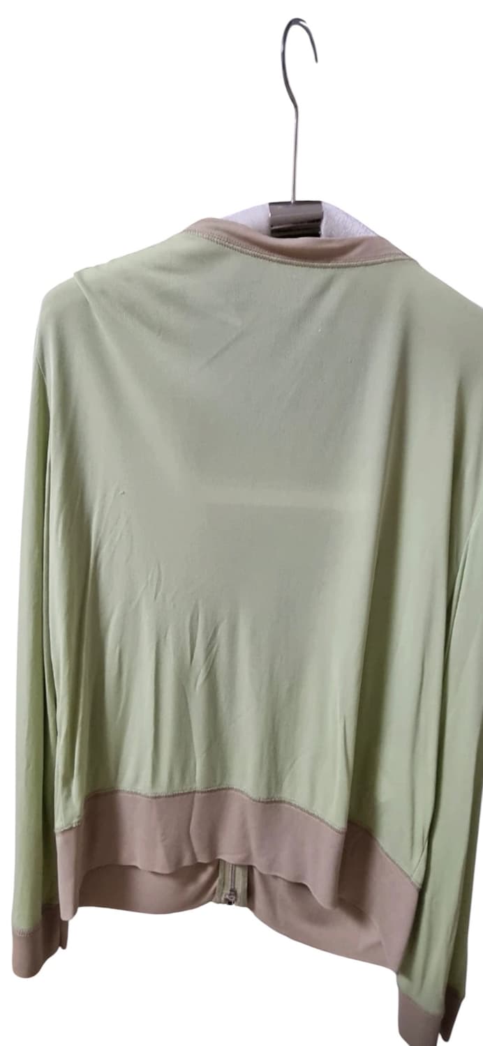 Miu miu 비스코스 라임 집업 가디건 상품이미지3