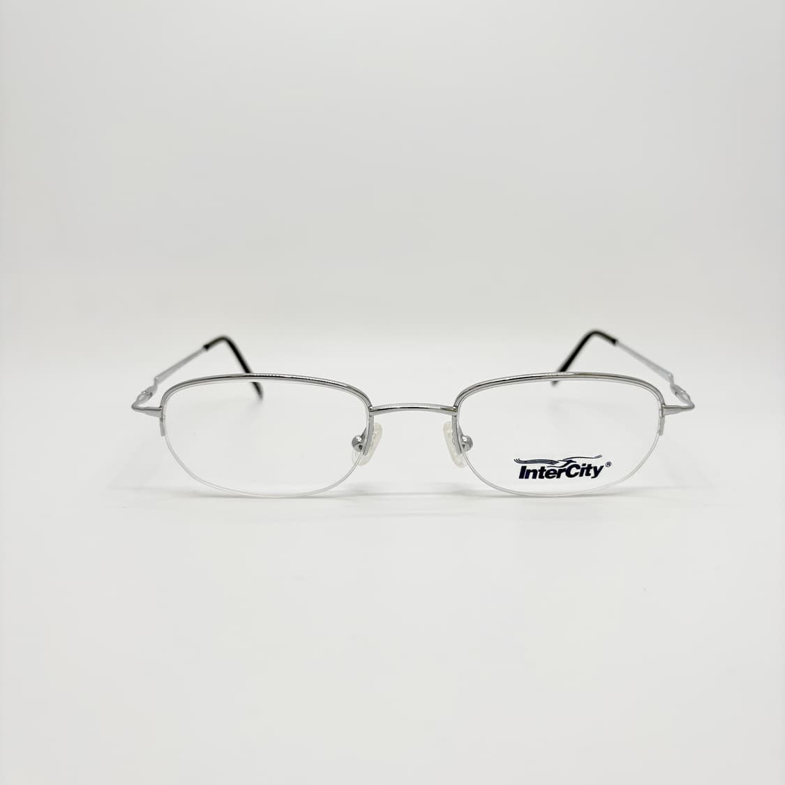 INTERCITY 실버 스퀘어 메탈 반무테 상품이미지3