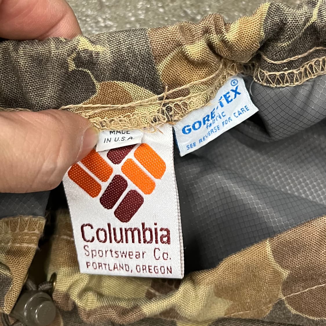 80s Columbia 덕카모 고어텍스 팬츠 (~34“) 상품이미지8