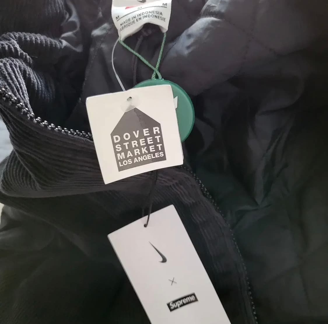 M)슈프림 x 나이키 아크 코듀로이 후드 자켓 블랙 -22ss 상품이미지5