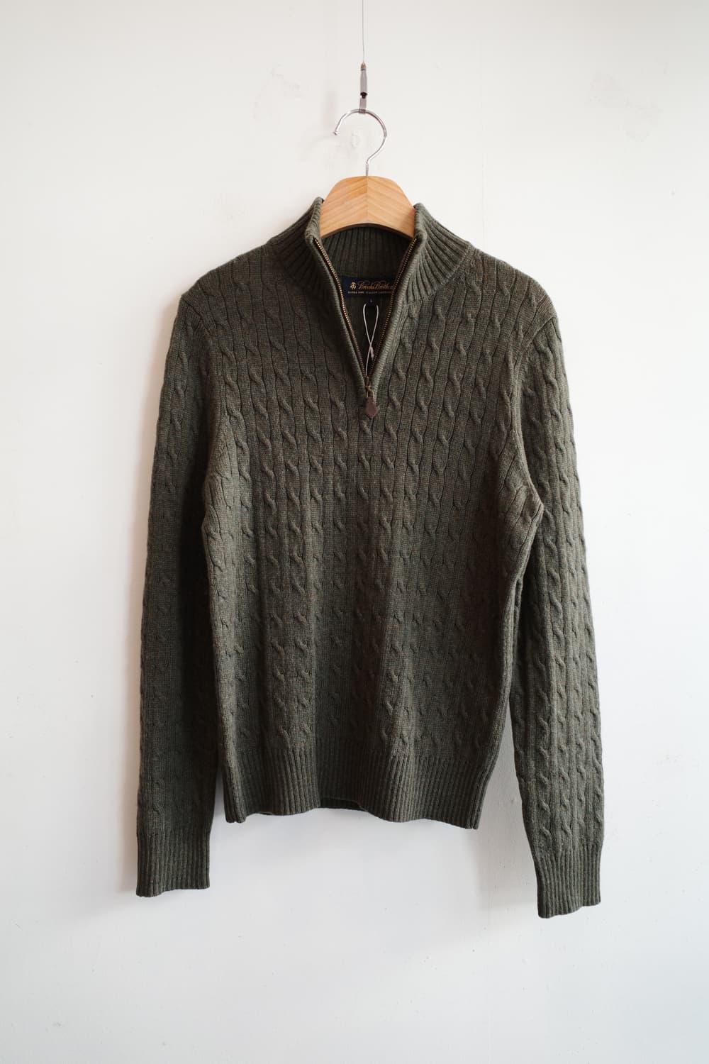 Brooks Brothers 브룩스 브라더스 하프넥 케이블니트   상품이미지1