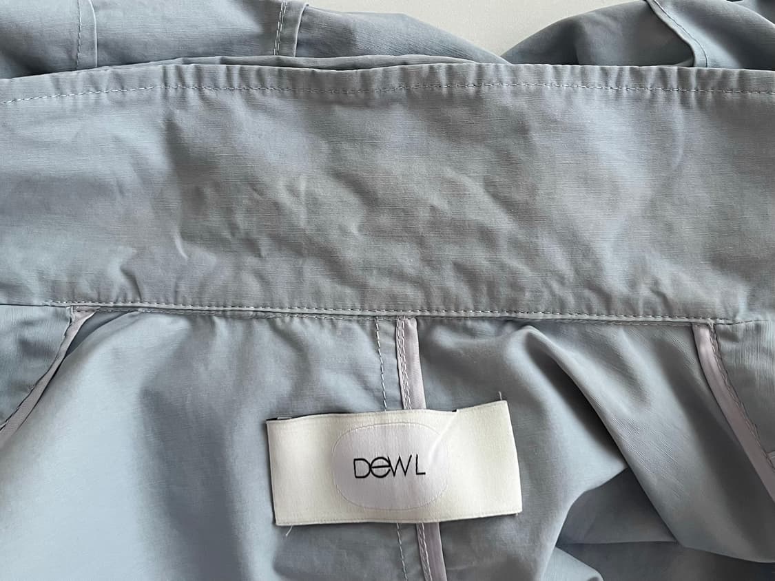 55) 듀엘 프릴 숏 후드 집업 점퍼 블루 상품이미지6