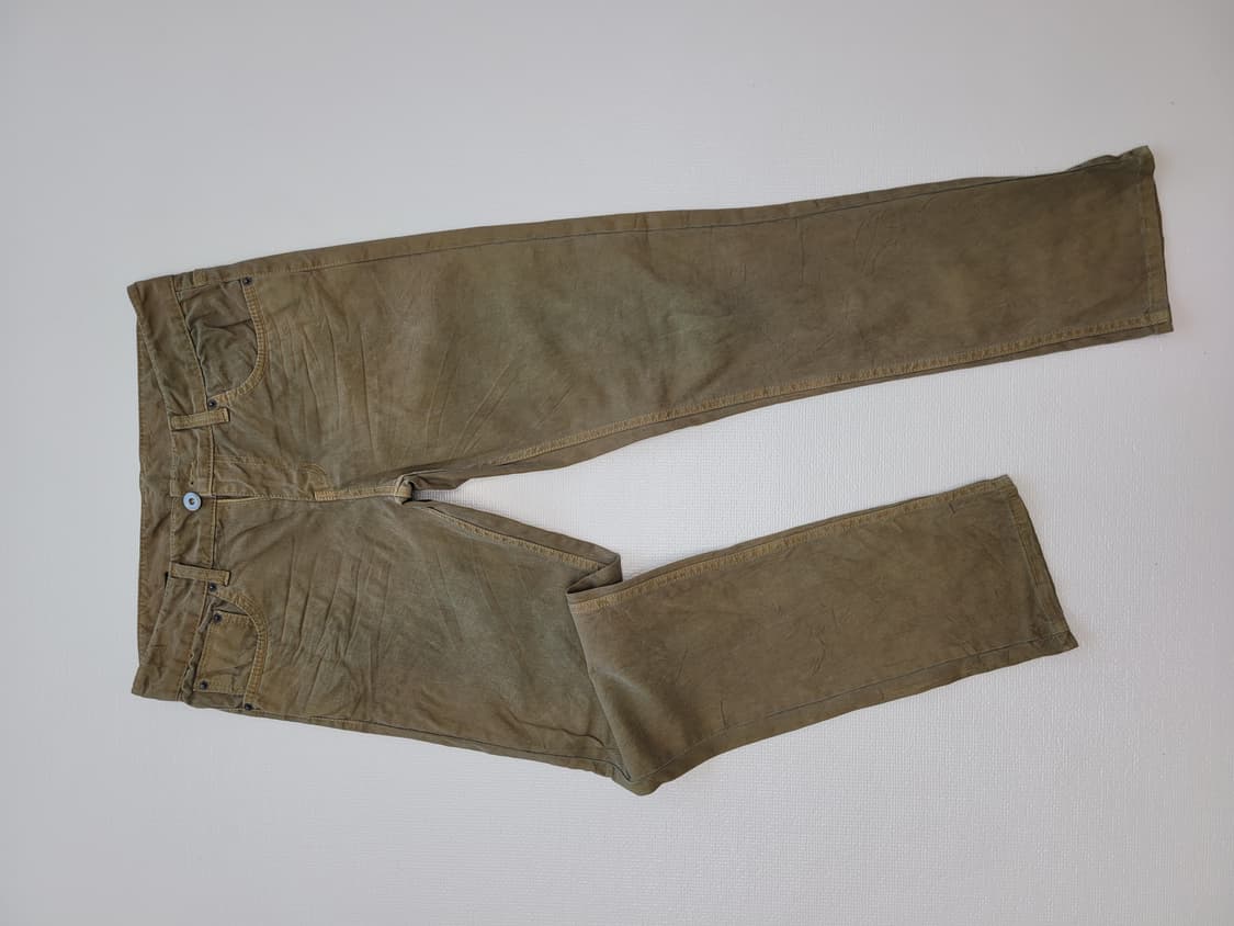 홀하우스 WHOLE HAUSE 남자 오일워싱 청바지 33 카키브라운 상품이미지1