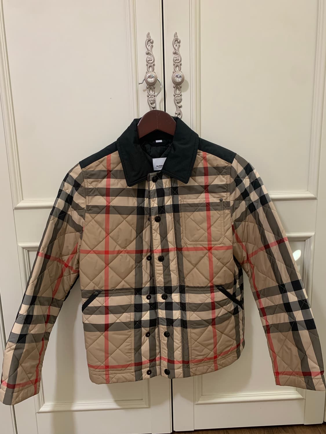 [정품]버버리키즈 체크 퀄팅 자켓 상품이미지1