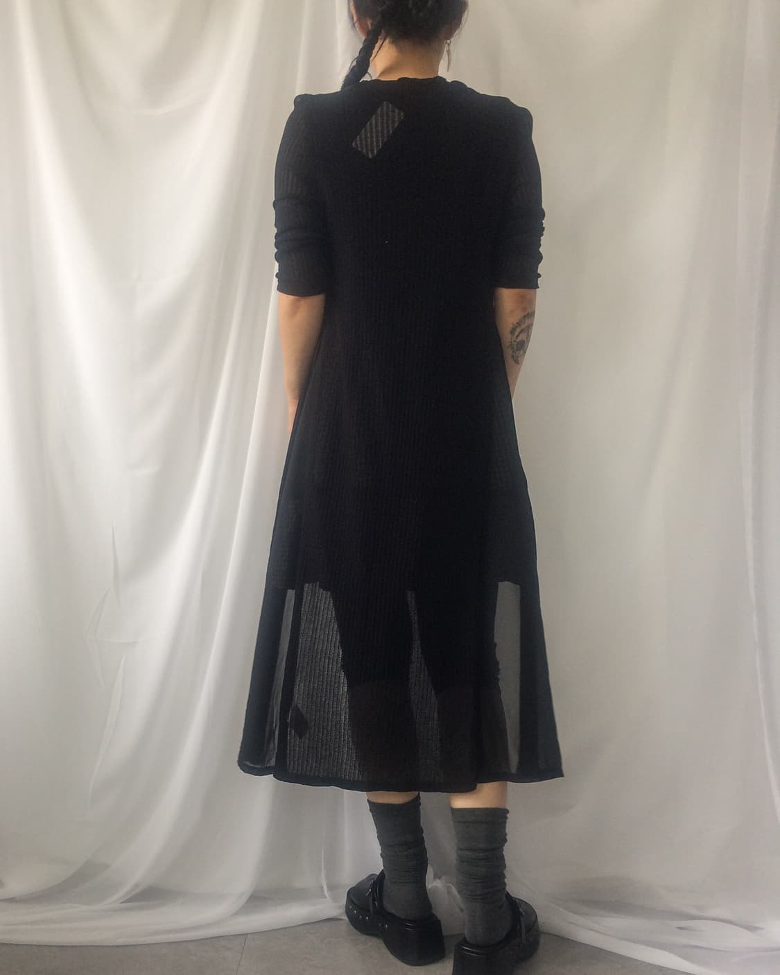 Flare point long open cardigan 상품이미지5