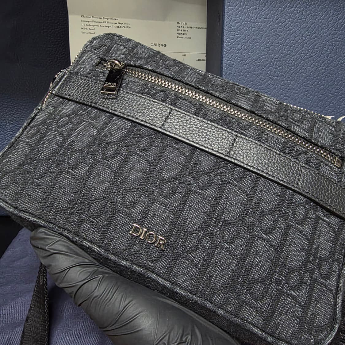 {클로젯}[풀구성/인보이스]디올 사파리 메신저백 블랙 상품이미지3