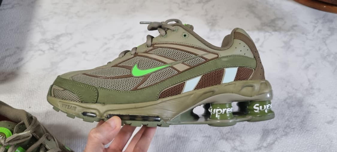 나이키 슈프림 샥스 라이디 2 sp 뉴트럴 올리브 285 상품이미지3