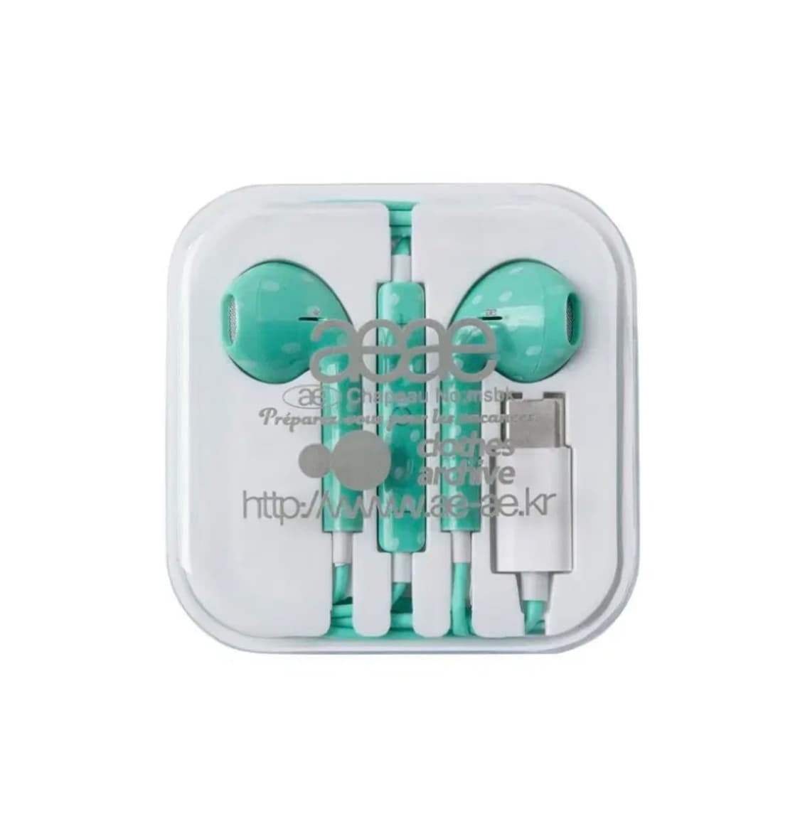 aeae 줄 이어폰 민트 상품이미지1