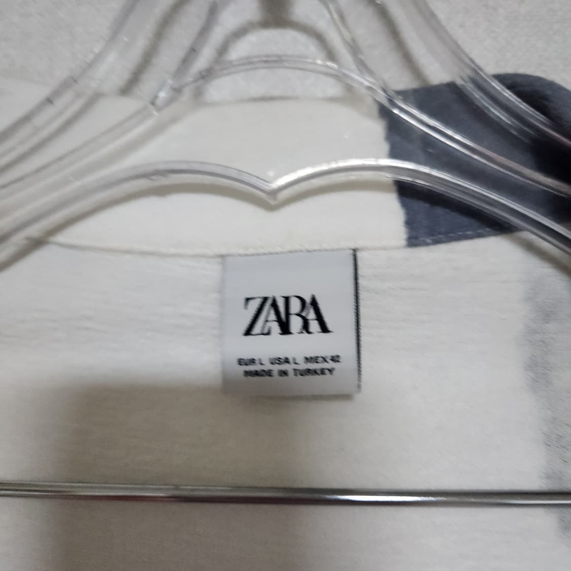 자라 추상 프린트 셔츠 남L 오버핏 상품이미지6