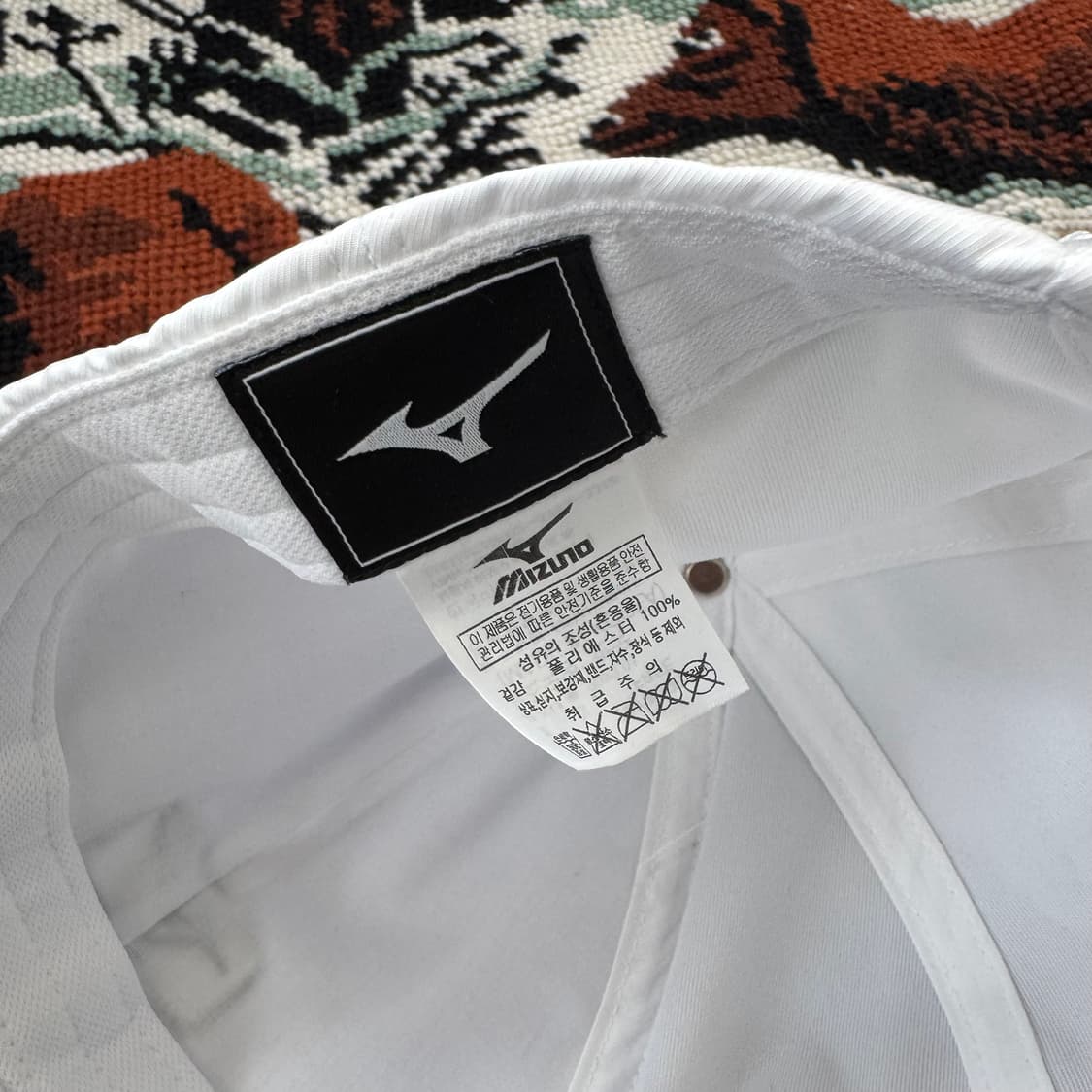미즈노 화이트 볼캡 상품이미지6