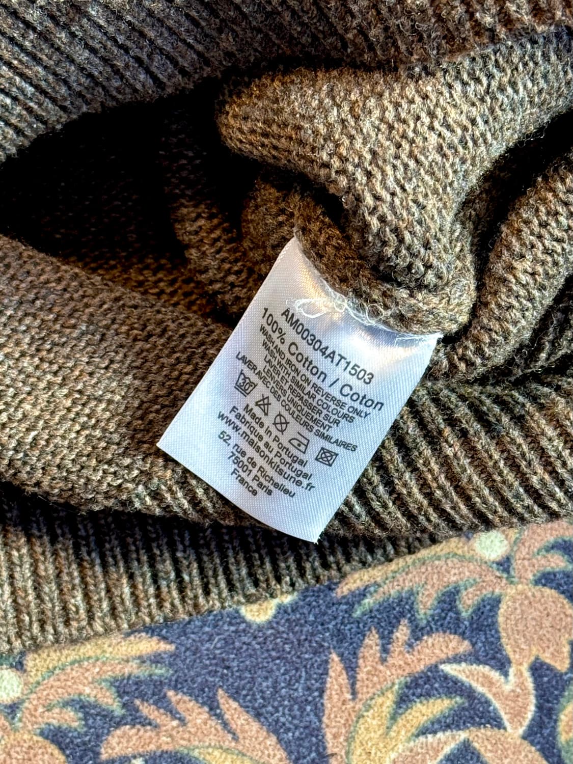 메종 키츠네 빅폭스 자카드 코튼 크루넥 스웨터 상품이미지6