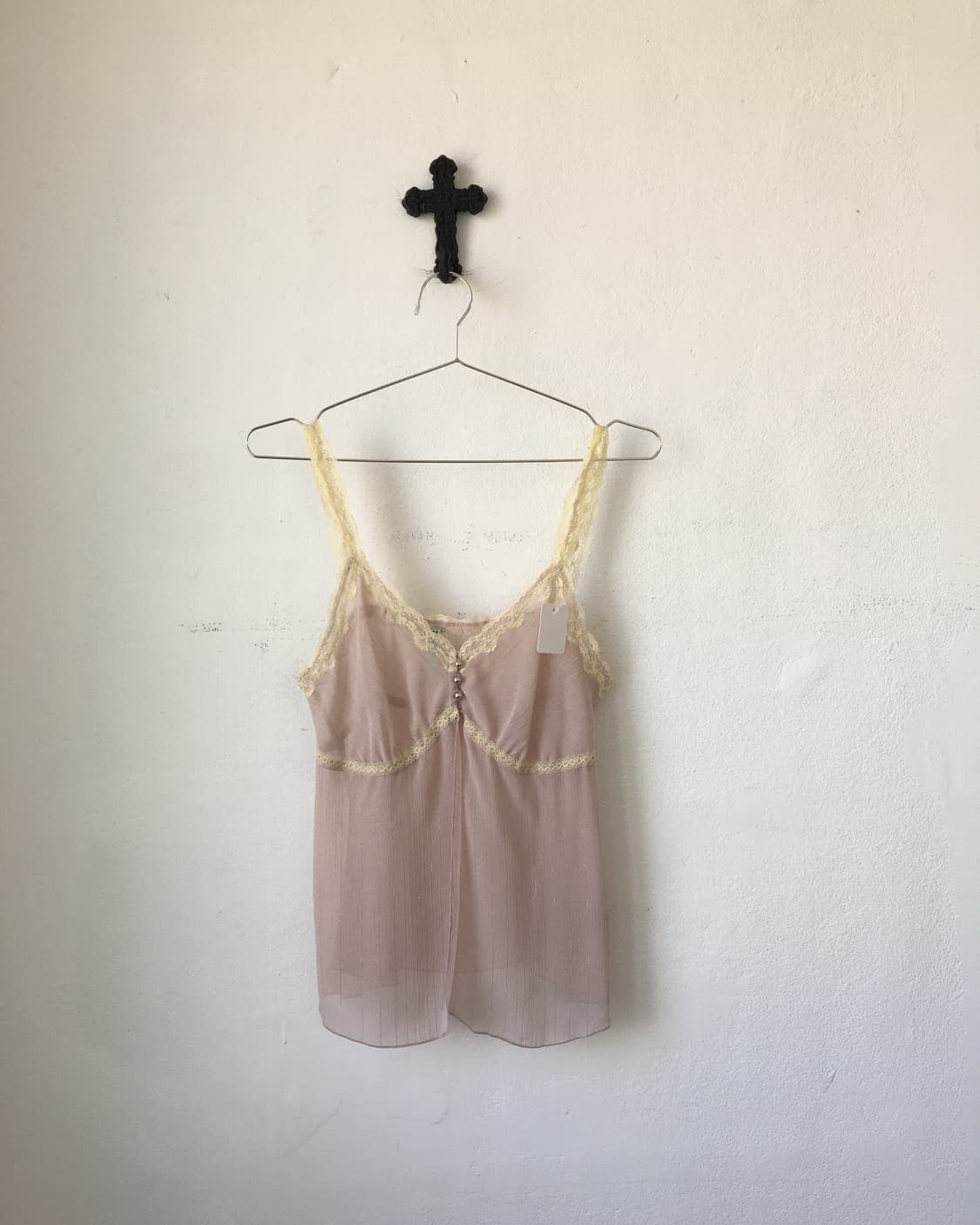 Lace trimming sleeveless 상품이미지2