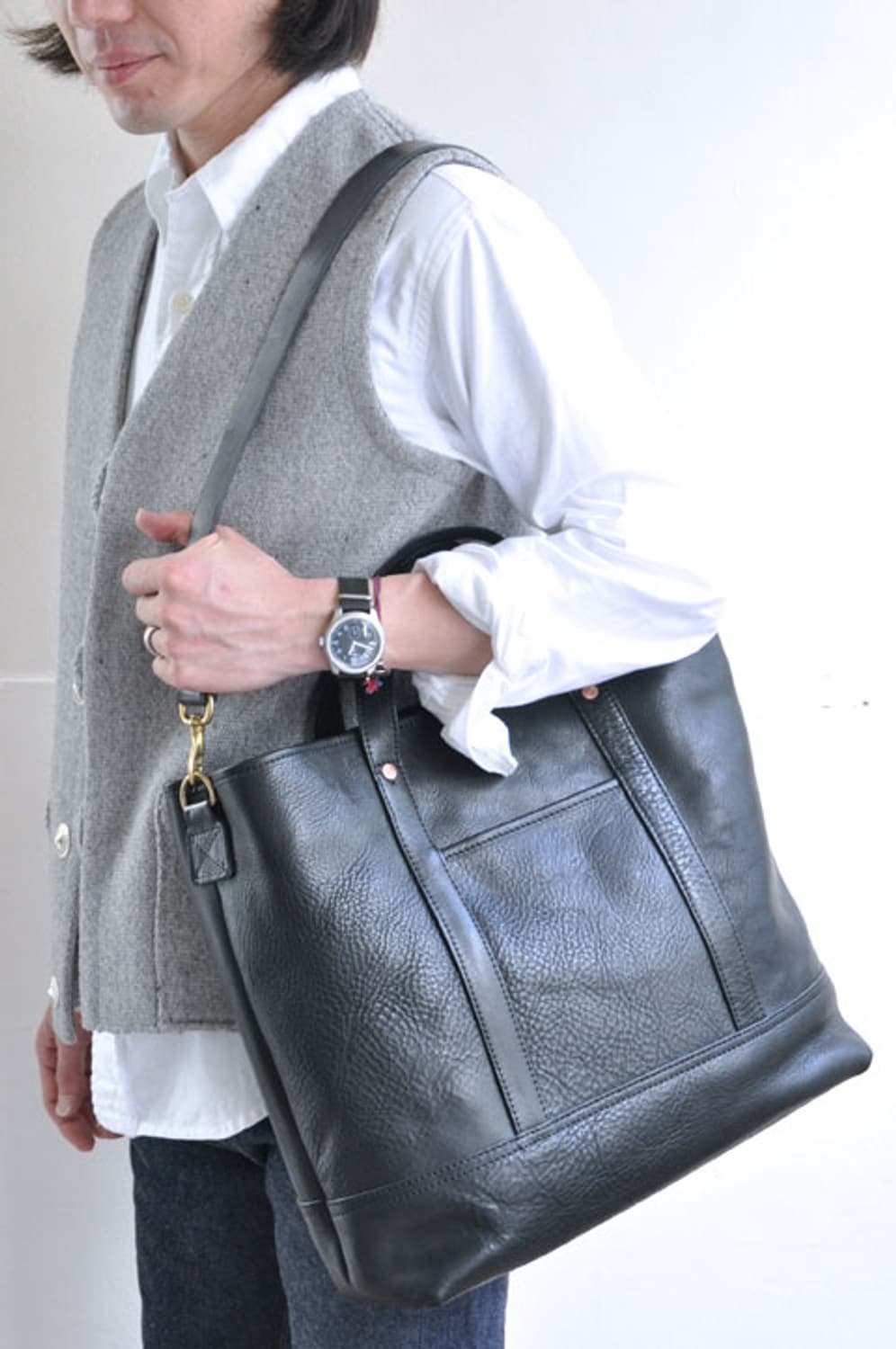 slow&co bono 레더 토트 크로스백 상품이미지8