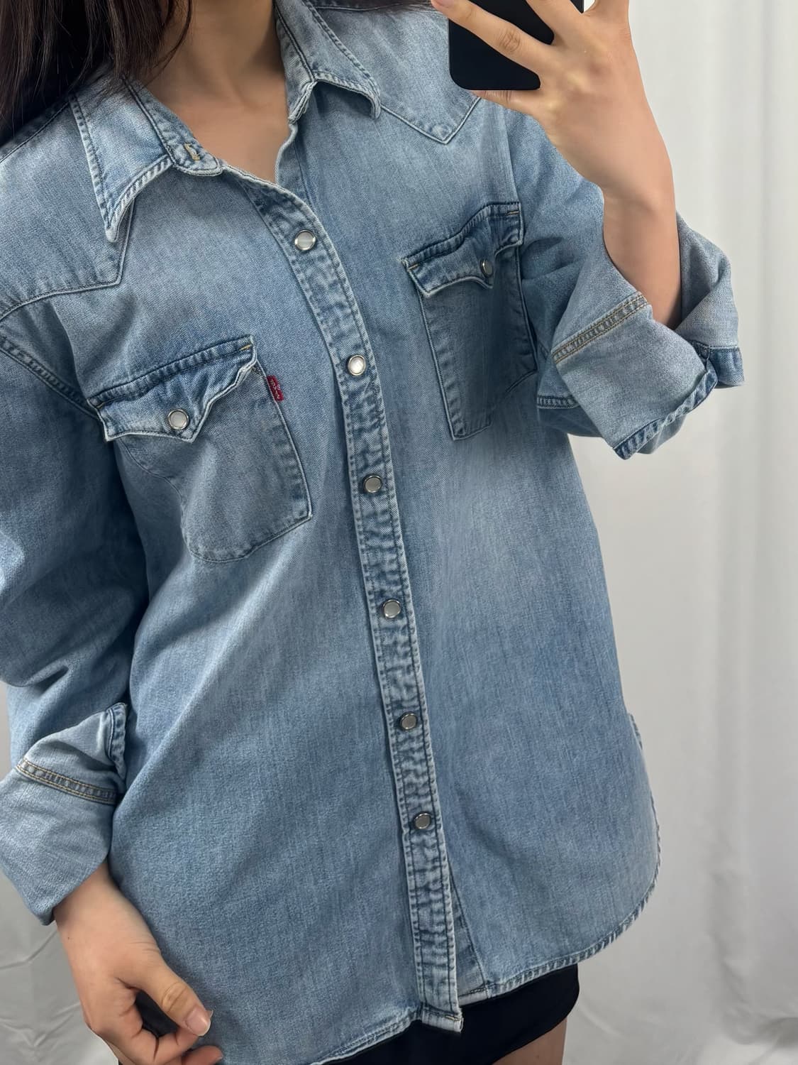 리바이스 웨스턴 데님 셔츠 상품이미지1