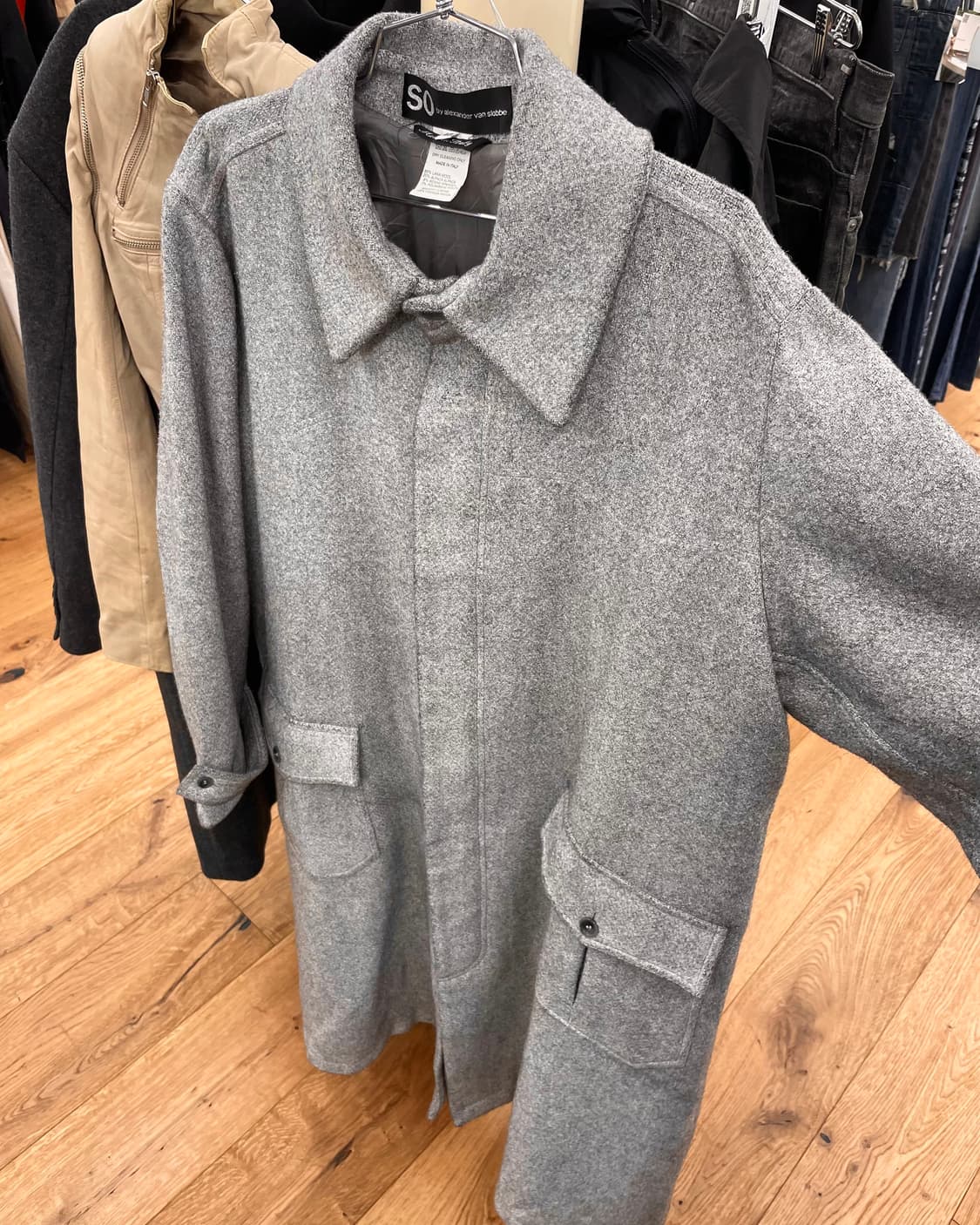 [48] SO 알렉산더반슬롭 오버사이즈 울 코트 상품이미지8