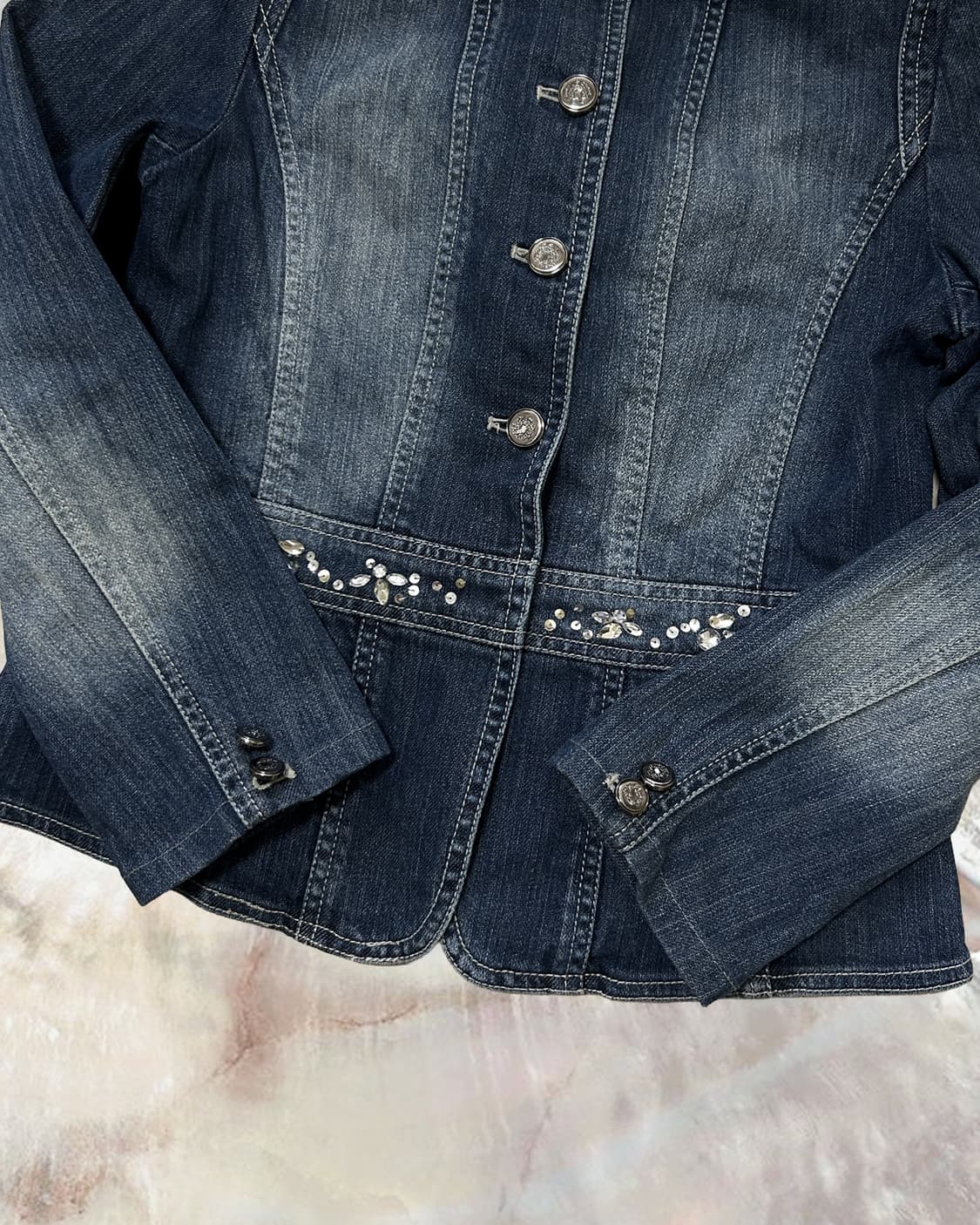 빈티지 올리비아로렌 쥬얼리 데님자켓 상품이미지4