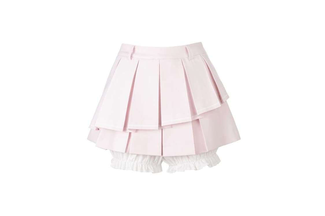 아이당클럽 스쿨 스커트 핑크 상품이미지1