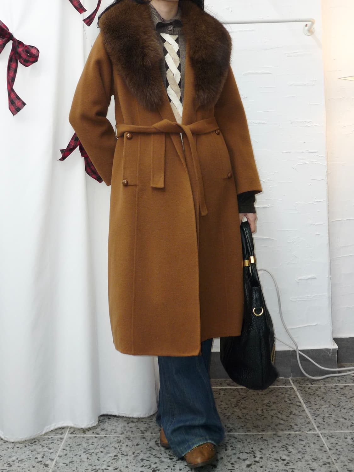 caramel sand wool coat 상품이미지2