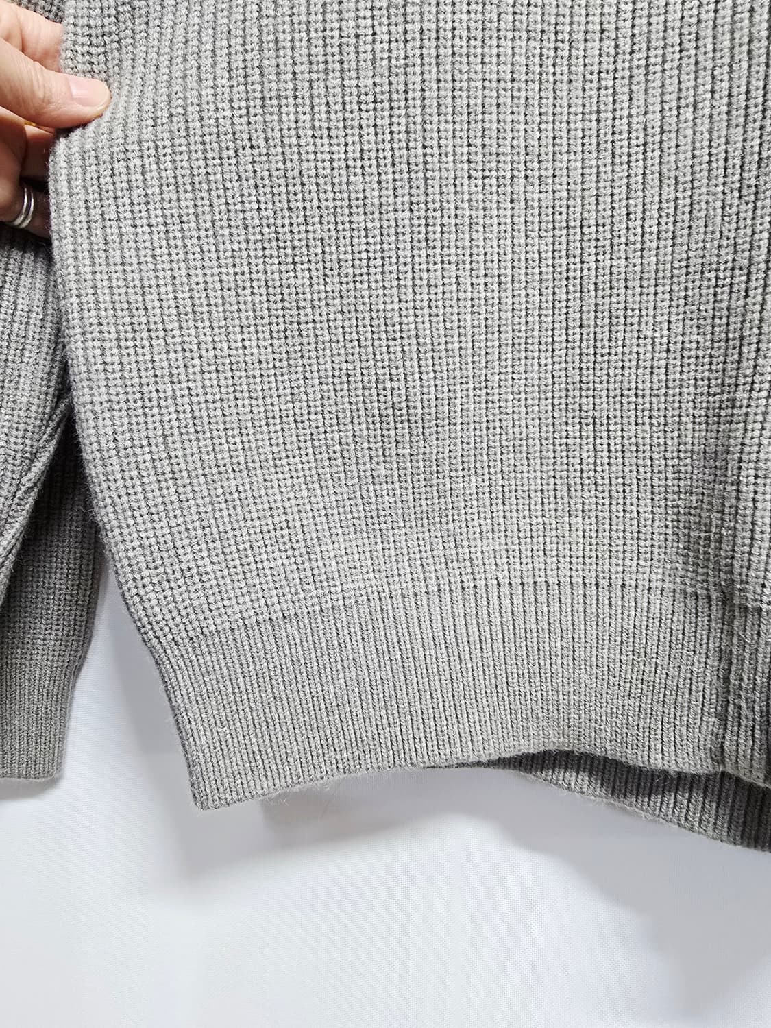 SUARE 니트 카라 집업 가디건 상품이미지3