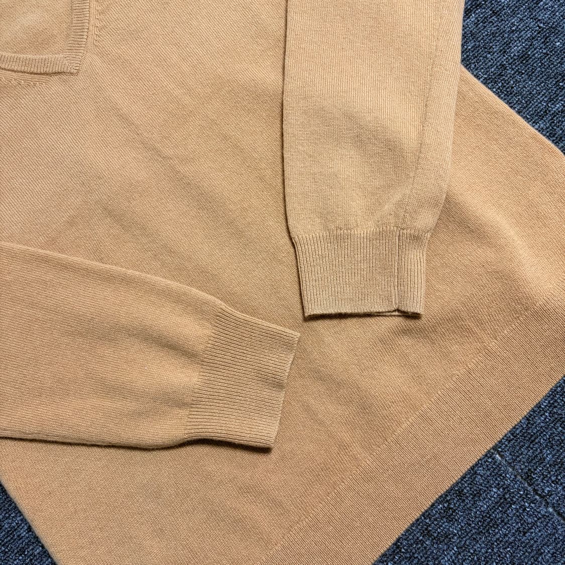 GANT 코튼 브이넥 니트 샌드 멜란지 상품이미지2