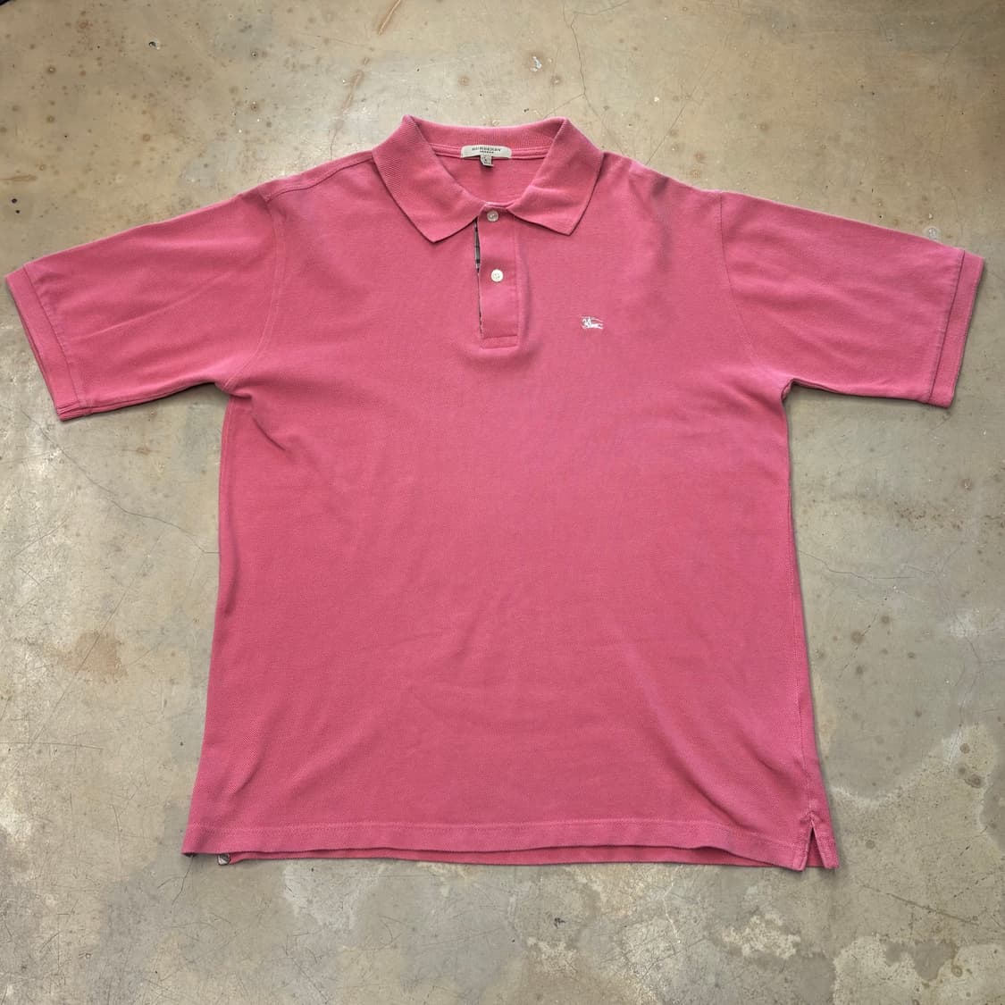 S 버버리 핑크 카라 반팔티 상품이미지2